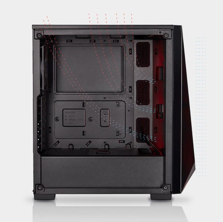 Optimal case airflow