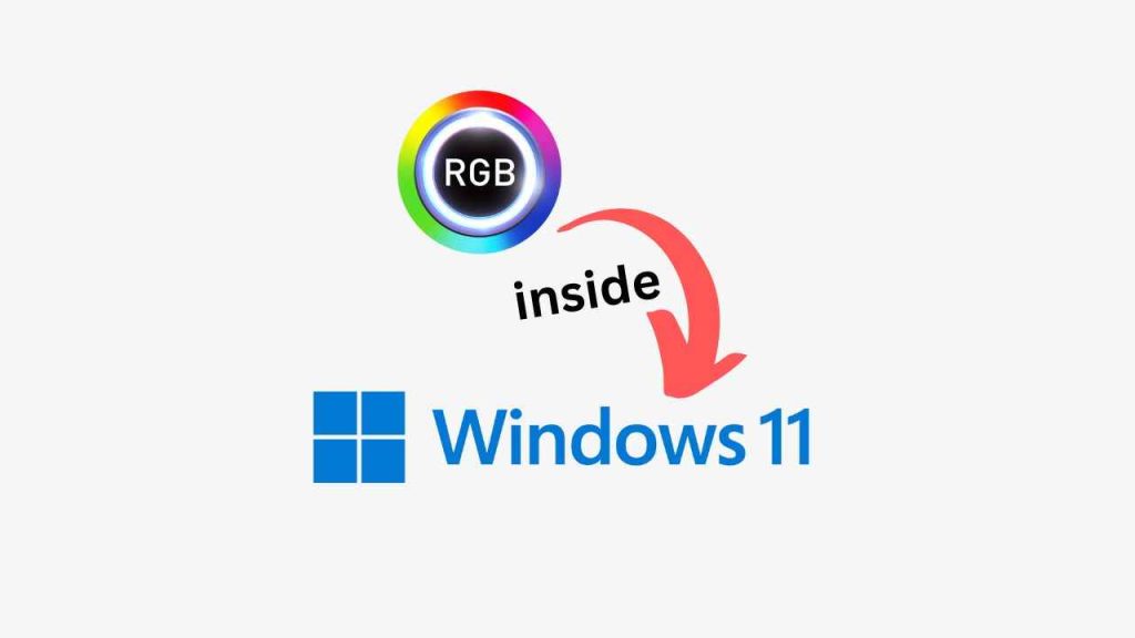 RGB light settings in Windows 11
